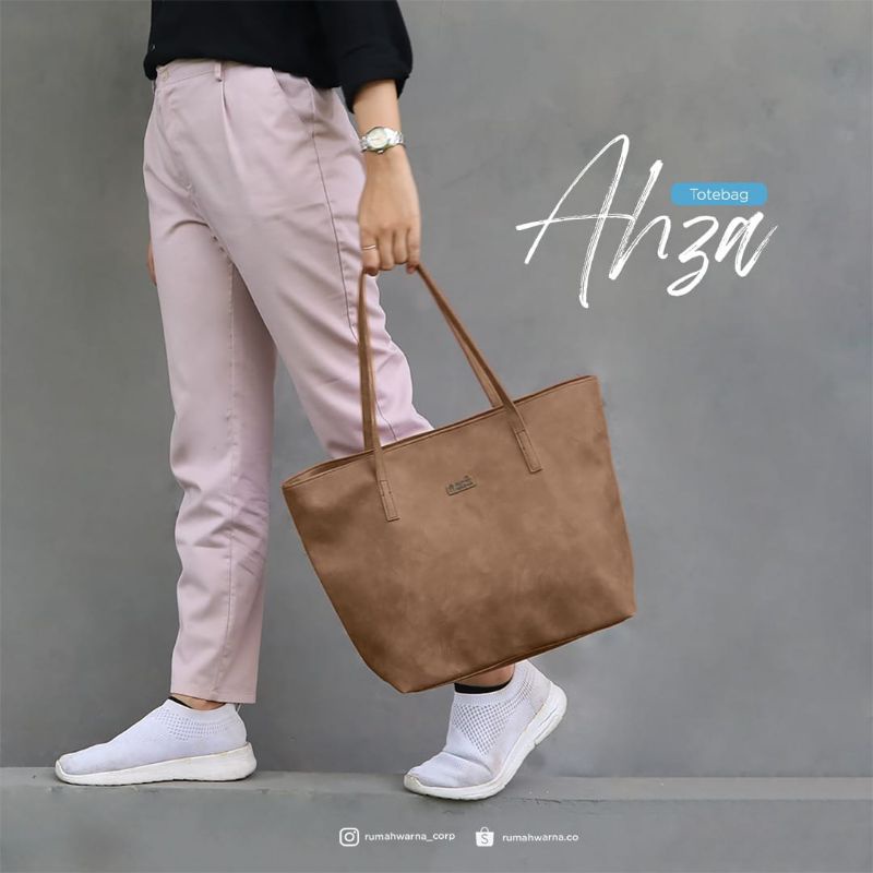 Totebag Ahza Rumah Warna | Tas wanita tas bahu tas kerja totebag kerja cewek