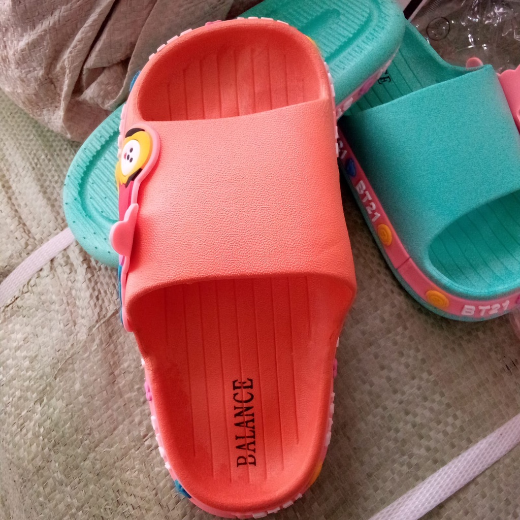 Sandal Selop Anak perempuan  BTS21 &amp; SOPIA 2208-A3 / 2222-1 (24-35) /Sandal import anak trandy &amp; termurah