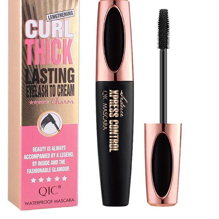 4D Silk Fiber Lash Mascara / Eyelash Mascara Heavy Full Figure / Mascara Waterproof QIC