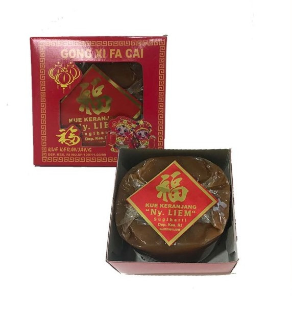 KUE KERANJANG / dodol kue cina merk NY LIEM 250gr + kardus IMLEK