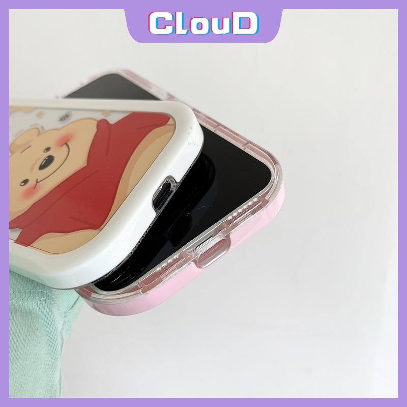 Soft Case TPU Desain Beruang Lotso Winnie the Pooh 3D Untuk IPhone 11 12 13 Pro MAX 6 6S 7 8 Plus XR X XS MAX SE 2020