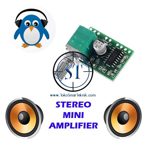 Kit PAM8403 5V Stereo 2 Channel 3W Mini Digital HiFi Audio Amplifier PAM 8403 Plus Potensio Soun Speaker 3 Watt