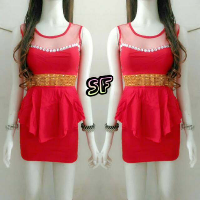 Bodycon Dress Blink Gold