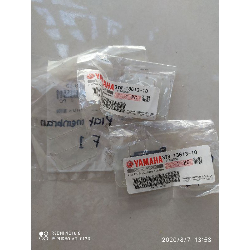 plat lidah membran yamaha fizr FIZR F1ZR f1zr force1 fiz original NOS japan