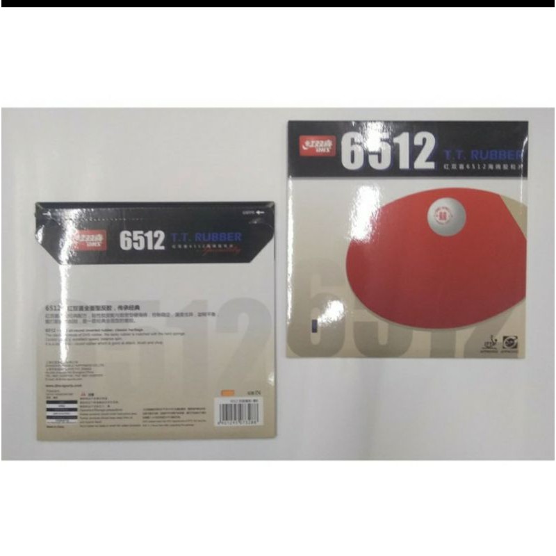 Karet Bet / Bat / Bad / Blade Pingpong / Pimpong / Tenis Meja DHS 6512 ORIGINAL