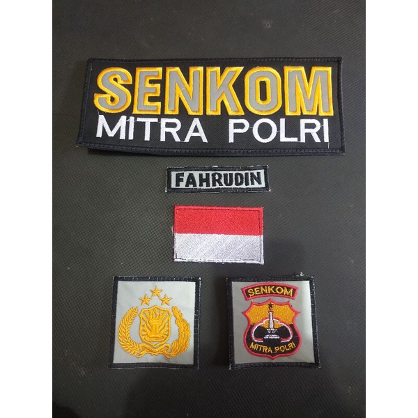 ATRIBUT SENKOM,LOGO SENKOM MITRA POLRI UNTUK JAKET ATAU ROMPI