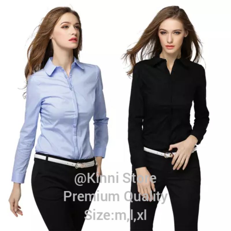 Baju Kemeja Polos | Kemeja Putih Premium | Kemeja | Kemeja Katun Rayon | Kemeja Premium Wanita | Kem