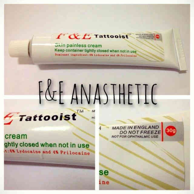 anastesi cream F&amp;E anastesi krim kebas untuk sulam / tattoo