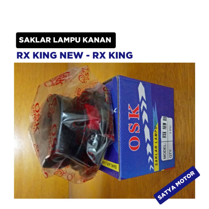 Saklar lampu Kanan RX king New - RX King - RXk New / Holder Tombol Depan Set Lampu Assy / Osk