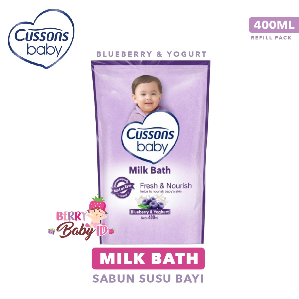 Cussons Baby Milk Bath Sabun Mandi Bayi 400 Ml Refill Pack Berry Mart