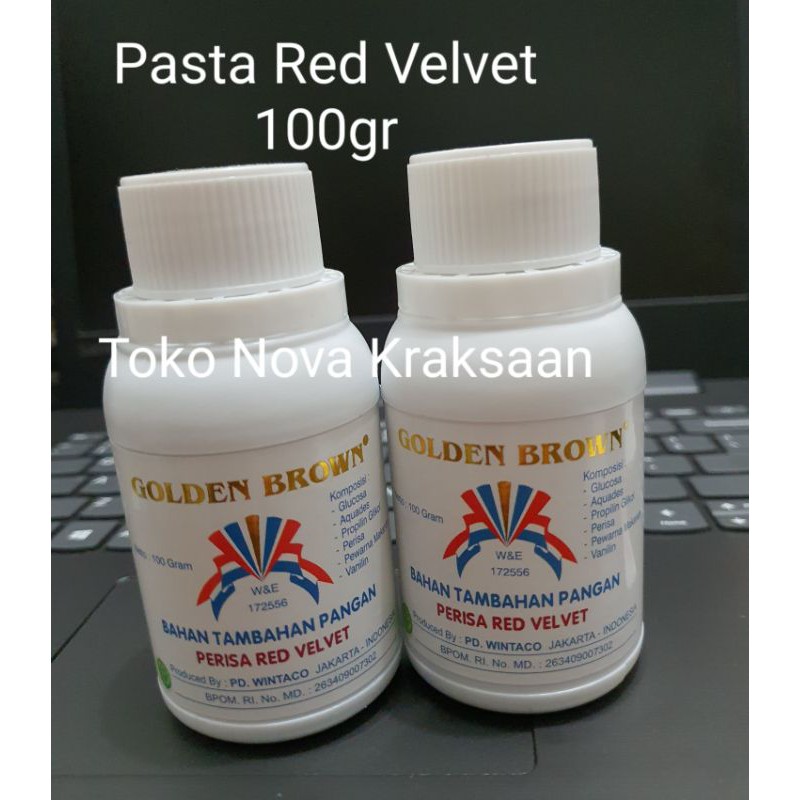 

pasta red velvet golden brown 100 gr