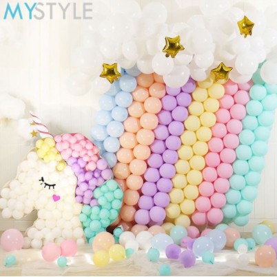 BALON LATEX PASTEL MACARON280 12 INCH MIX WARNA 1 PACK ISI 100 PCS PASTEL BALON PESTA TEBAL MURAH