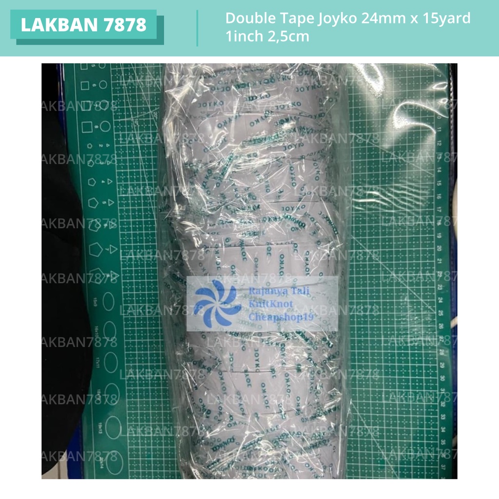 

Double Tape Joyko 24mm x 15yard 1inch 2,5cm