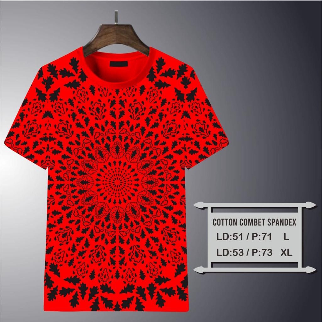 Noveli wear - T shirt kaos kerah bulat | Kaos distro motip batik | baju kaos pria dan wanita