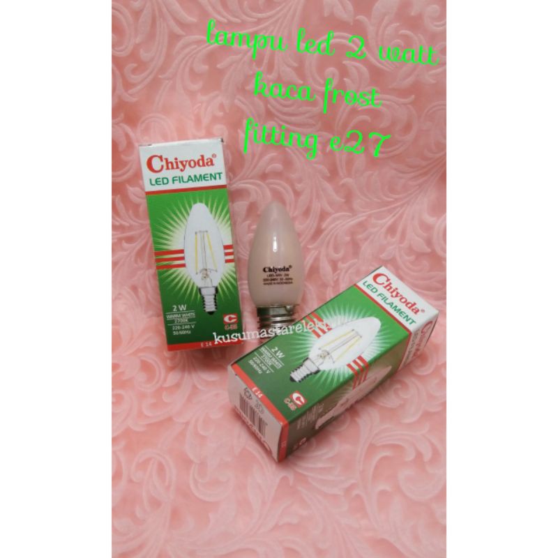 Lampu lilin 2wattkuning.lampu led 2 watt