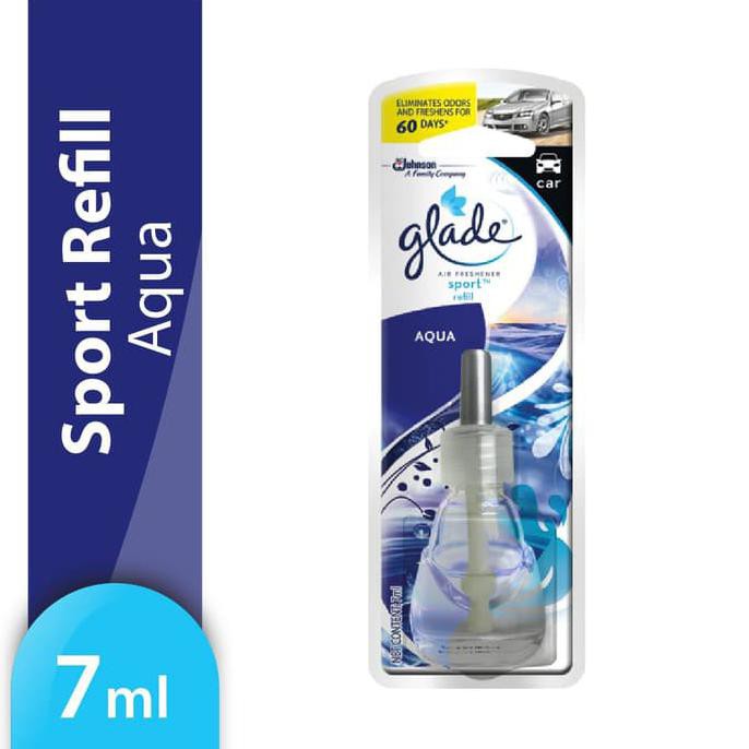 Best Seller Super Sale - Glade Sport Aqua Refill 7Ml - Pengharum Mobil Parfum Mobil Berkualitas