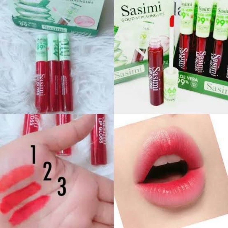 Liptint Lip tint Sasimi Aloevera 99% Original