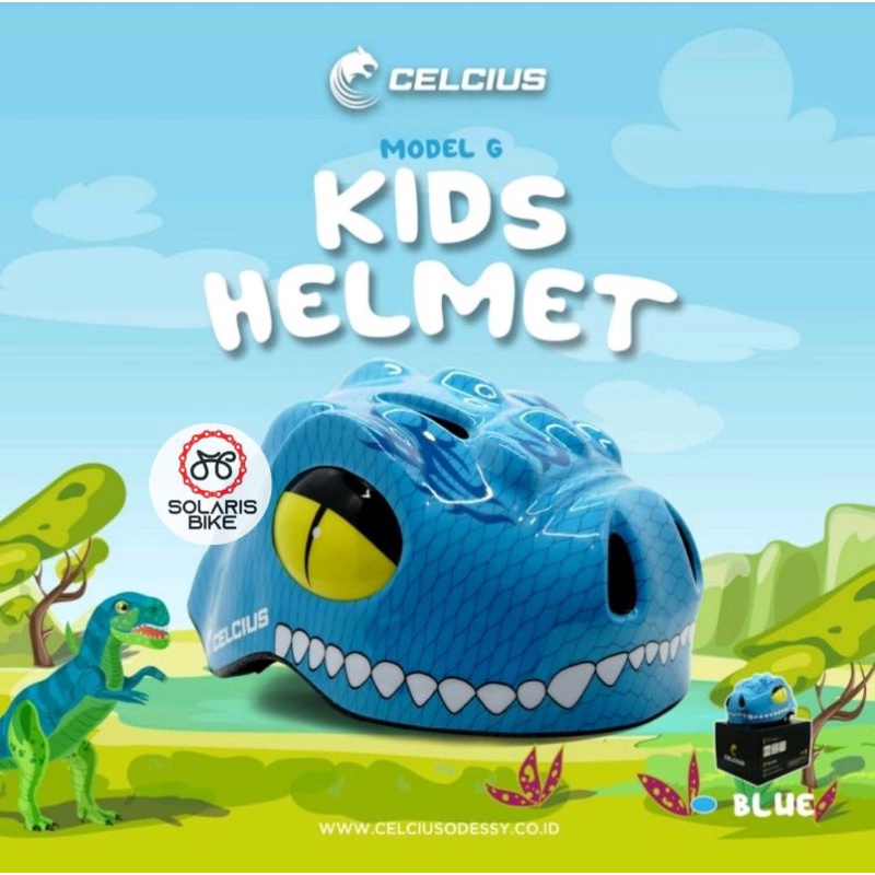 Helm Sepeda Anak Karakter Lucu Cewe Cowo adjustable