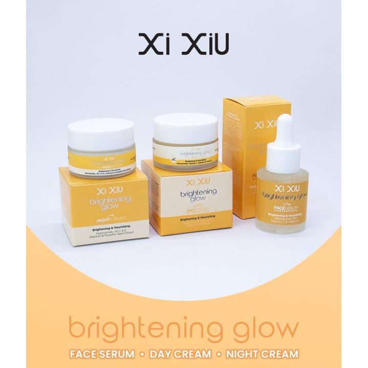 XI XIU BRIGHTENING GLOW SERIES SERUM / DAY CREAM / NIGHT CREAM XIXIU