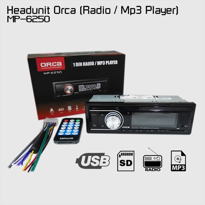 Tape Mobil HEADUNIT BLUETOOTH orca mp3,usb,radio