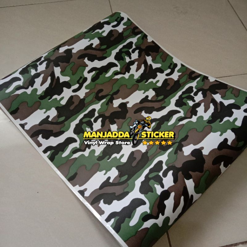 SKOTLET MOTOR CAMO STIKER DORENG ARMY