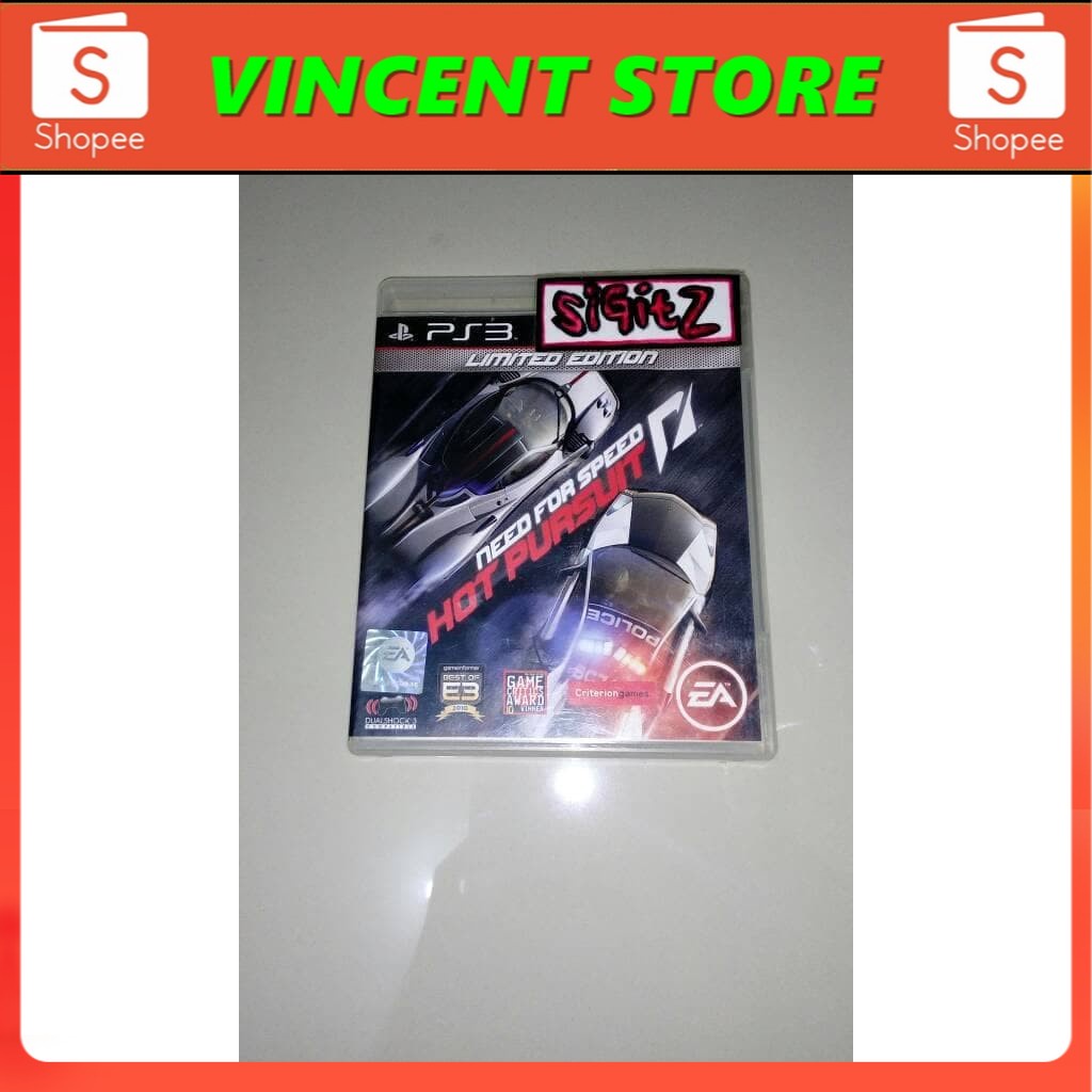 PRODUK ORIGINAL kaset ps3 bd Need for speed hot PURSUIT
