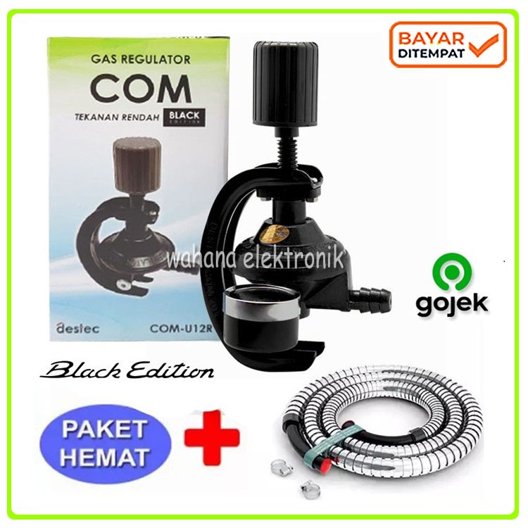 PAKET Regulator Gas Com 201 M Destec FREE Selang 1.8M SNI