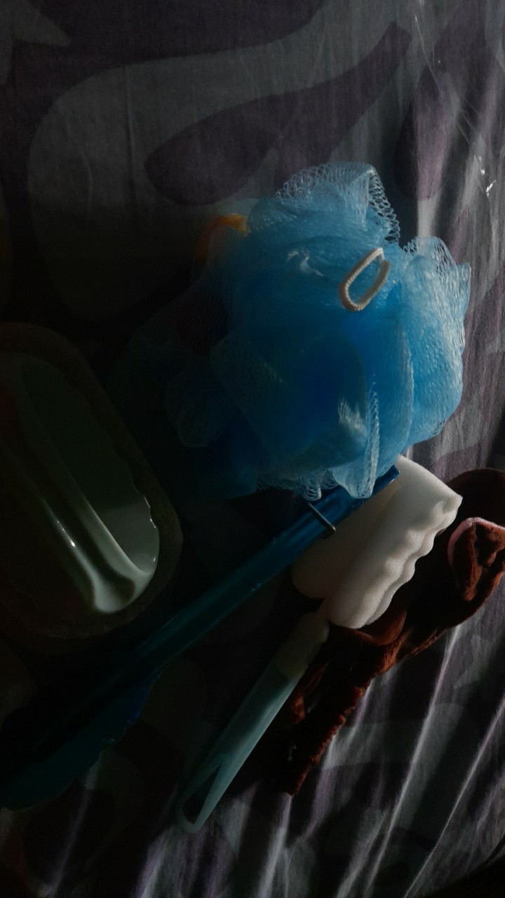 2sh Spons Mandi Warna-warni Besar/ Bath Spons