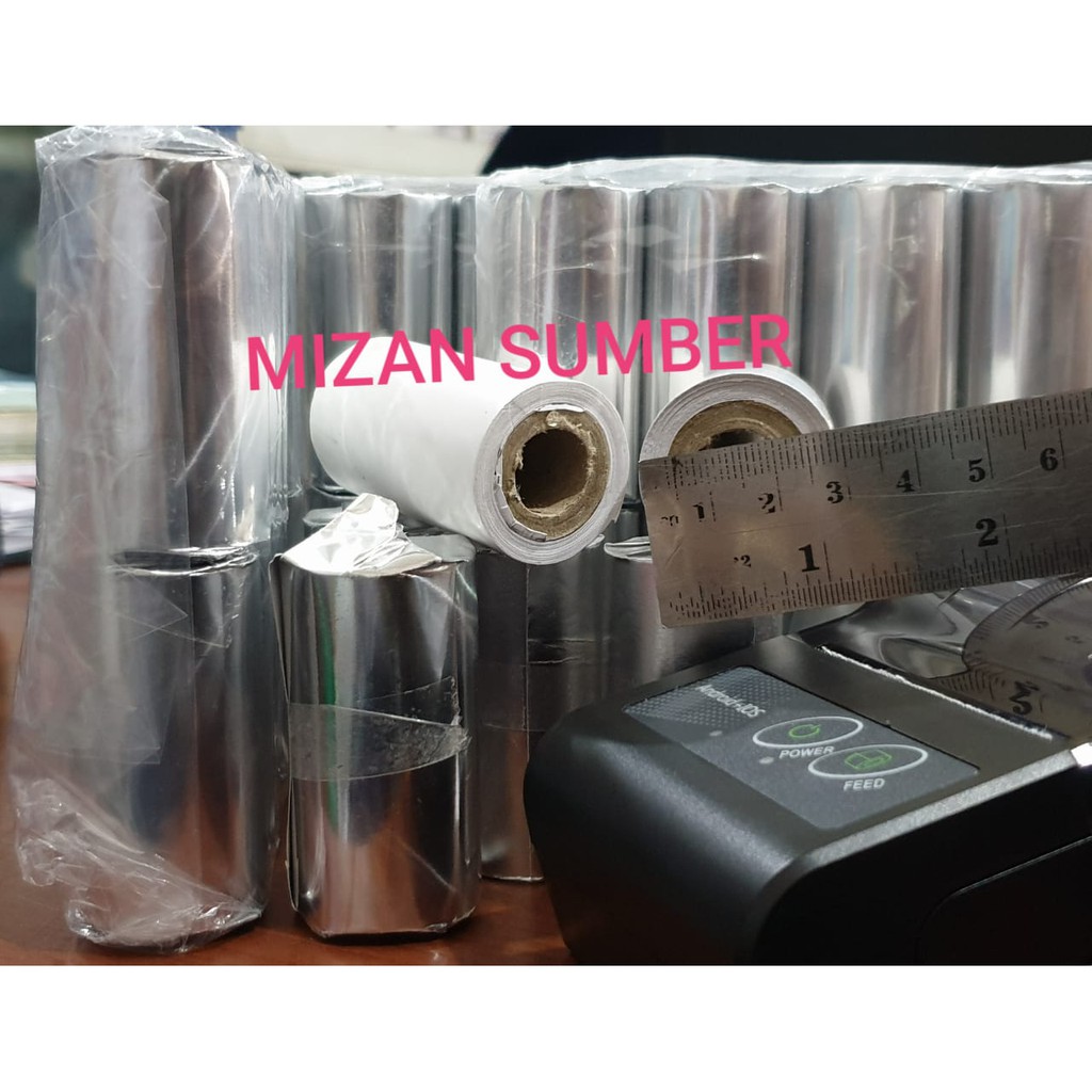 

KERTAS KASIR THERMAL UK 57X30 / STRUK 57 X 30 PRINTER BLUETOOTH MINI MOBILE ANDROID