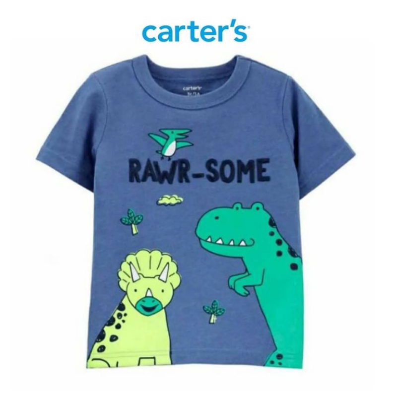 Carter's - Kaos Anak Bayi Laki | Size 3, 6, 9 bulan-Rawr Some
