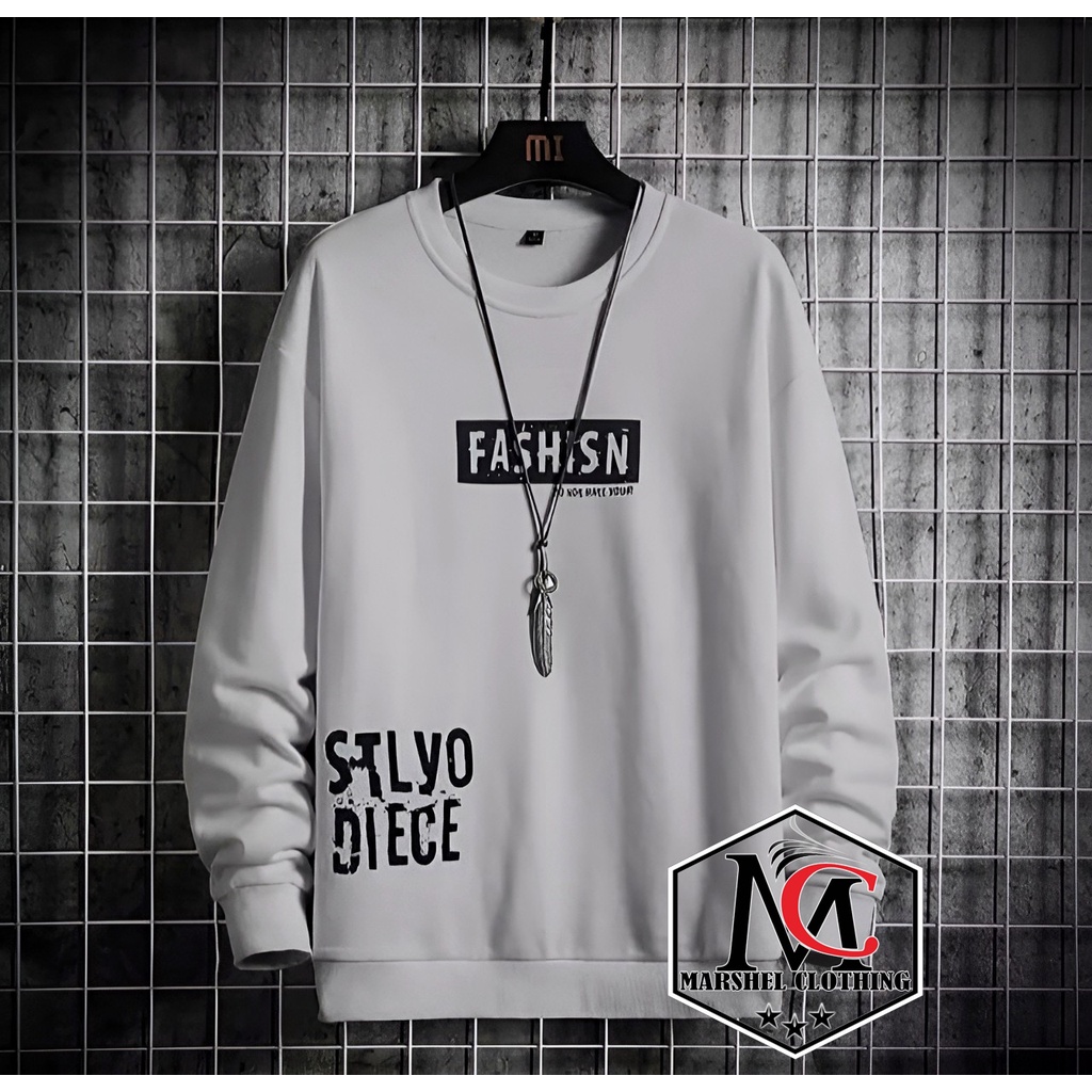 RCL - CREWNECK PRIA / STYLO DIECE / COD / MURAH / BAJU LENGAN PANJANG PRIA / BAJU DISTRO