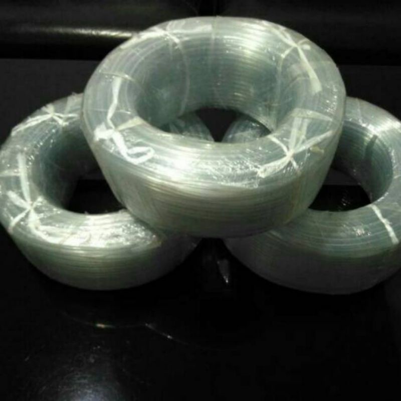 Selang puso,silicone, selang hijau aerator aquarium 1m