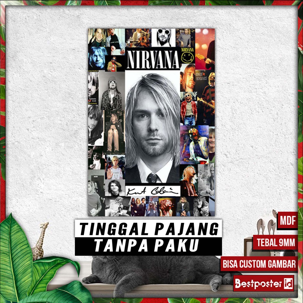 Walldecor NIRVANA Hiasan Dinding BAND MDF 016