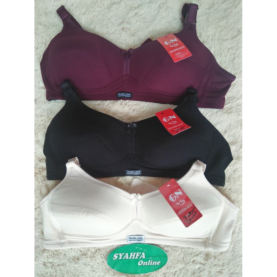 KIRANAOFFICIAL - (COD) BH SPORT KATUN BRA MAMA TANPA KAWAT BUSA TIPIS