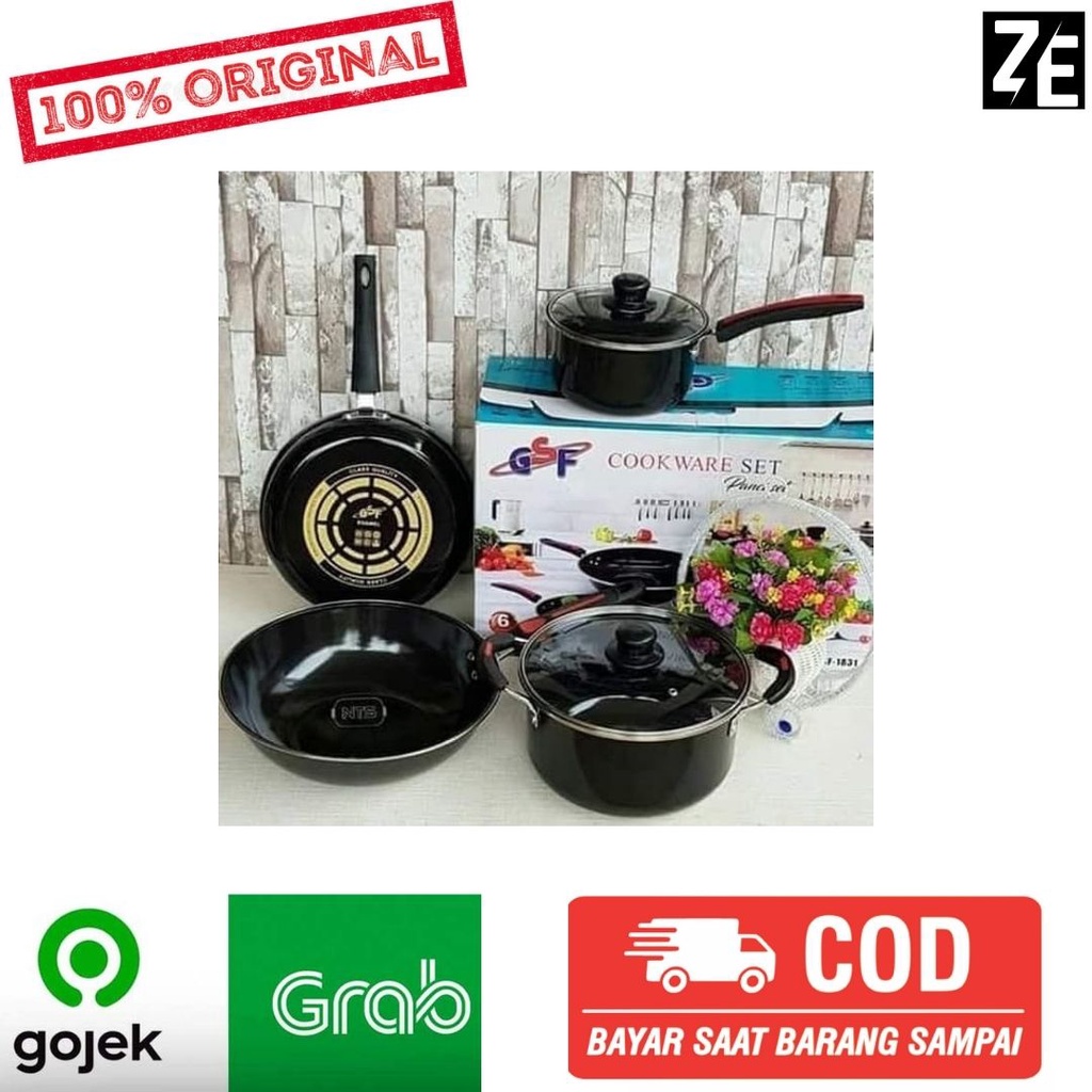 GSF 1831 Set Panci Wajan Enamel Serbaguna