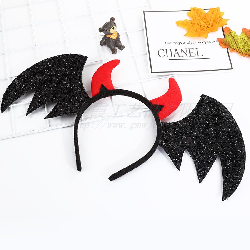 HBDW bando devil iblis wings sayap headband halloween cosplay