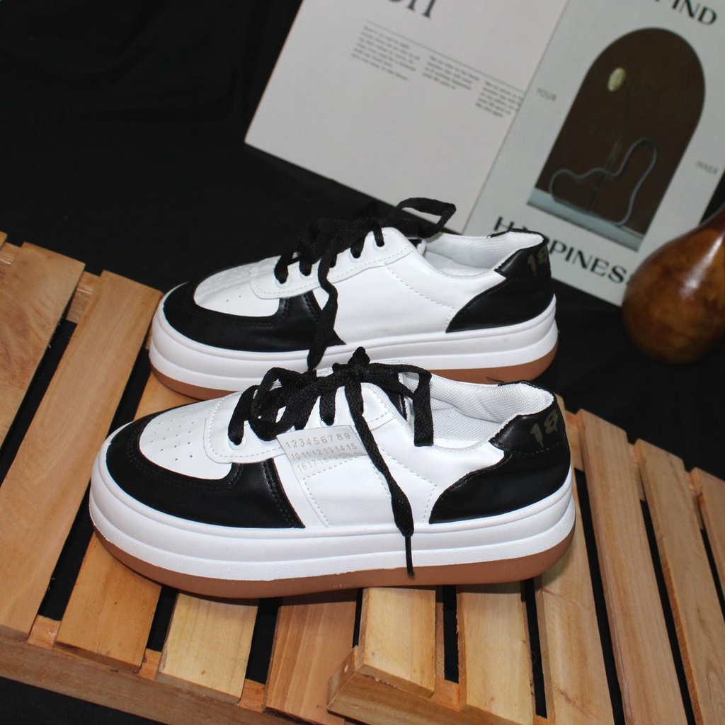 Free Box Sepatu Sneakers Wanita NS112 Sepatu Jakarta Sneakers Import Termurah
