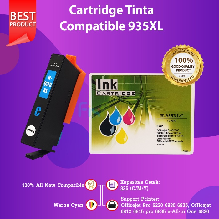 Tinta Compatible 934 935 934XL 935XL Officejet Pro 6230 6812 6815 Compatible