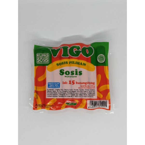 

Vigo Sosis kombinasi 375gr isi 15 pcs