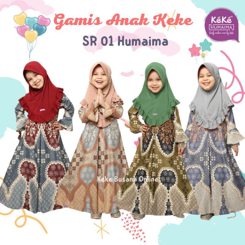 Gamis Anak Keke Humaima ~ SR 01 Humaima ~