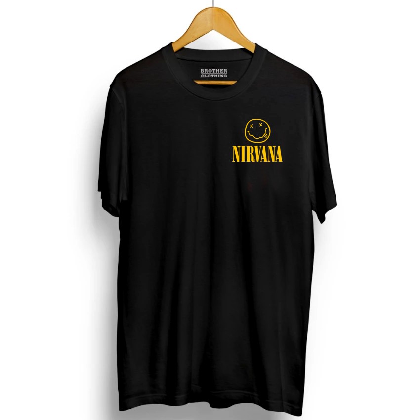 Kaos Distro Nirvana Little Yellow - Abu Misty Premium