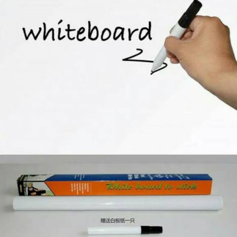 Whiteboard Sticker Wallpaper Papan Tulis Putih