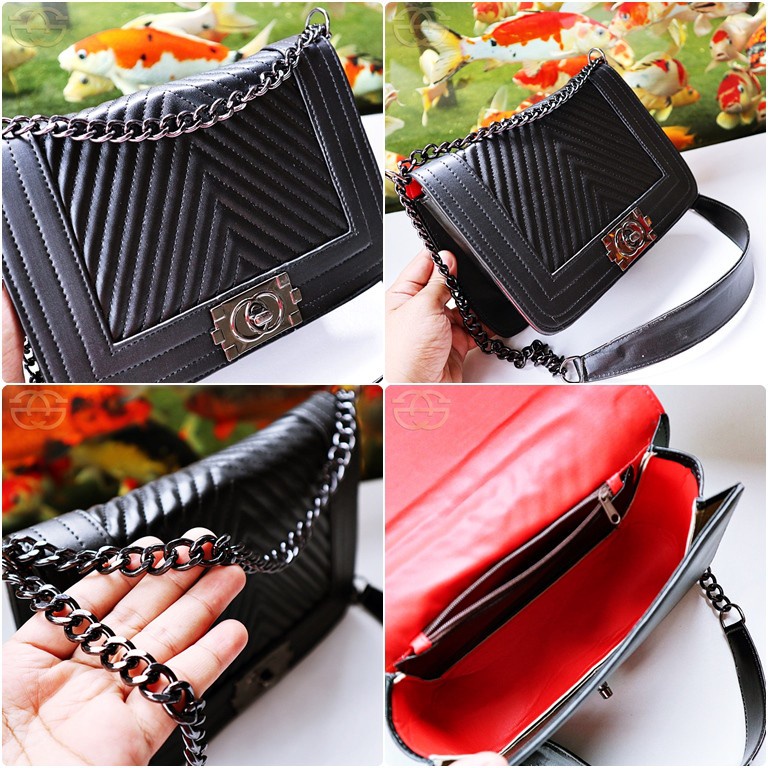 Akaci Fashion Tas boy chevron x6621 slingbag Wanita Selempang Bahu Grosir Murah
