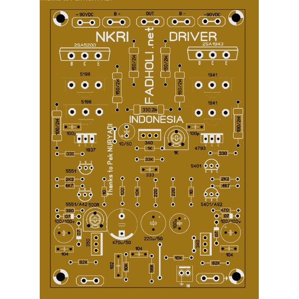 PCB doble layer NKRI by Fadholi