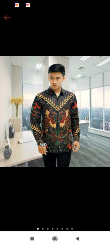 Kemeja Batik Pekalongan Terbaru Lengan Panjang Baju Pria Dewasa Terlaris Original Murah Bahan Katun
