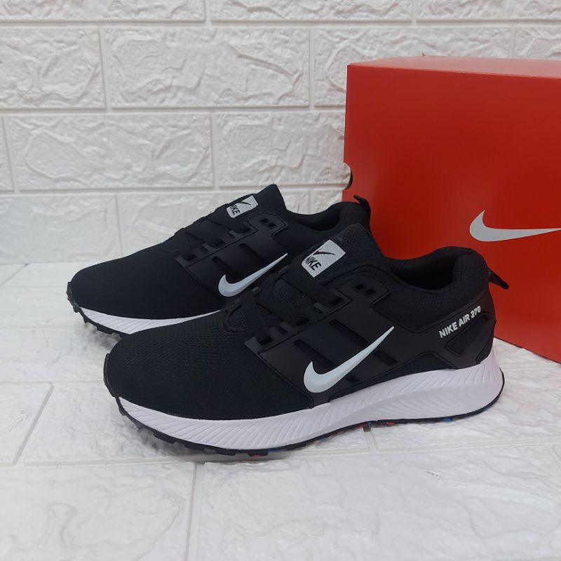 Sepatu Sekolah Hitam Polos Nike HitamOlahraga Pria Wanita Sepatu Sneakers Sport import