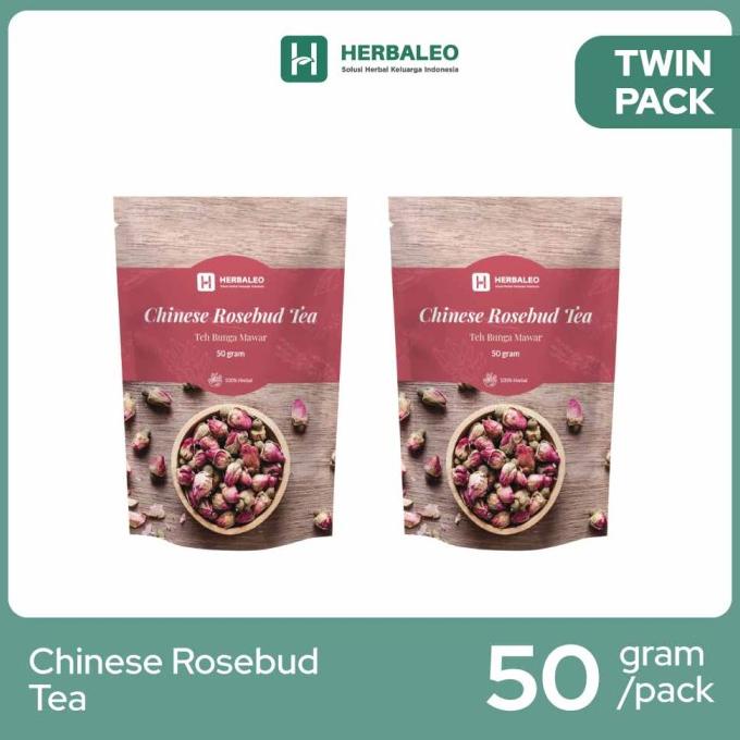 

BIG SALE TWINPACK - HERBALEO CHINESE ROSEBUD TEA 50 GR ( TEH BUNGA MAWAR ) PENGIRIMAN CEPAT