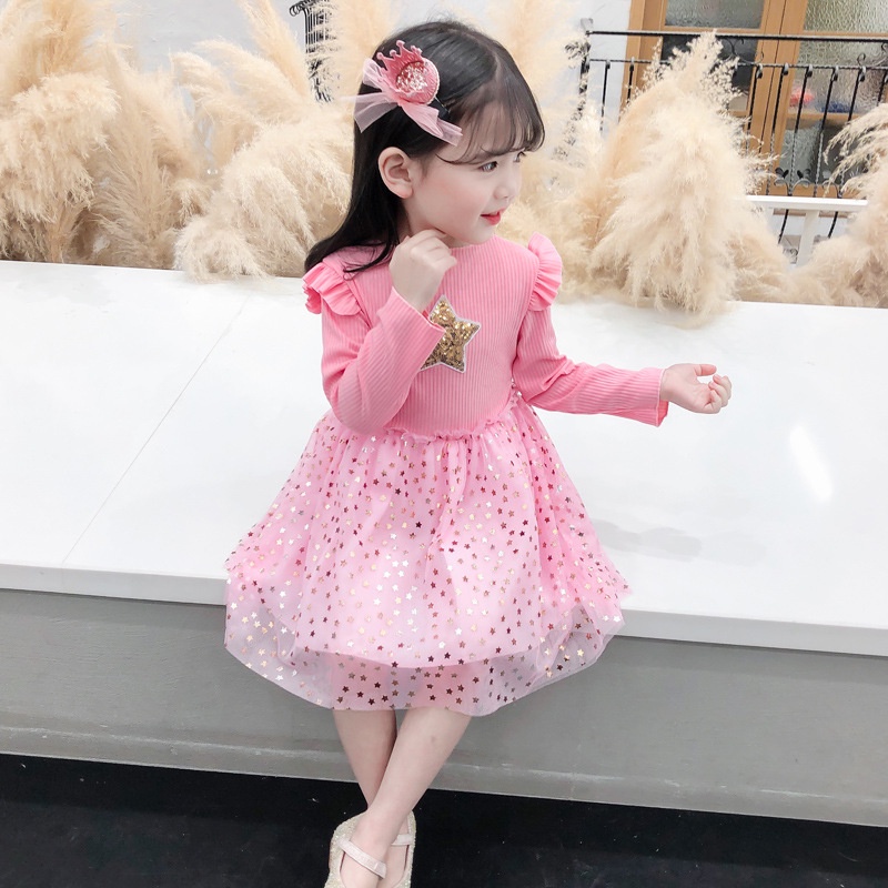 CHUBBI 95 Dress Anak Perempuan Gliter Star Stella