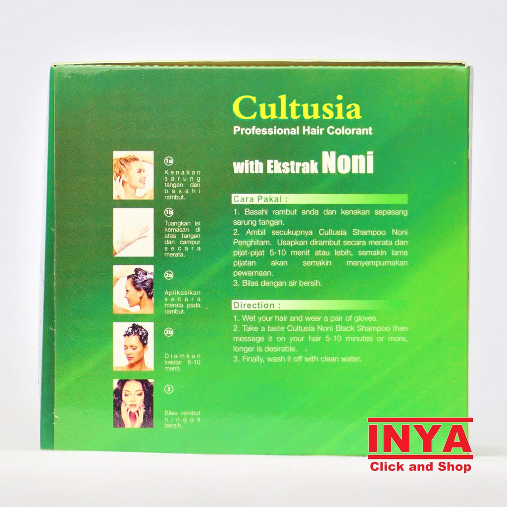 CULTUSIA NONI BLACK HAIR SHAMPOO 2x12.5ml SACHET