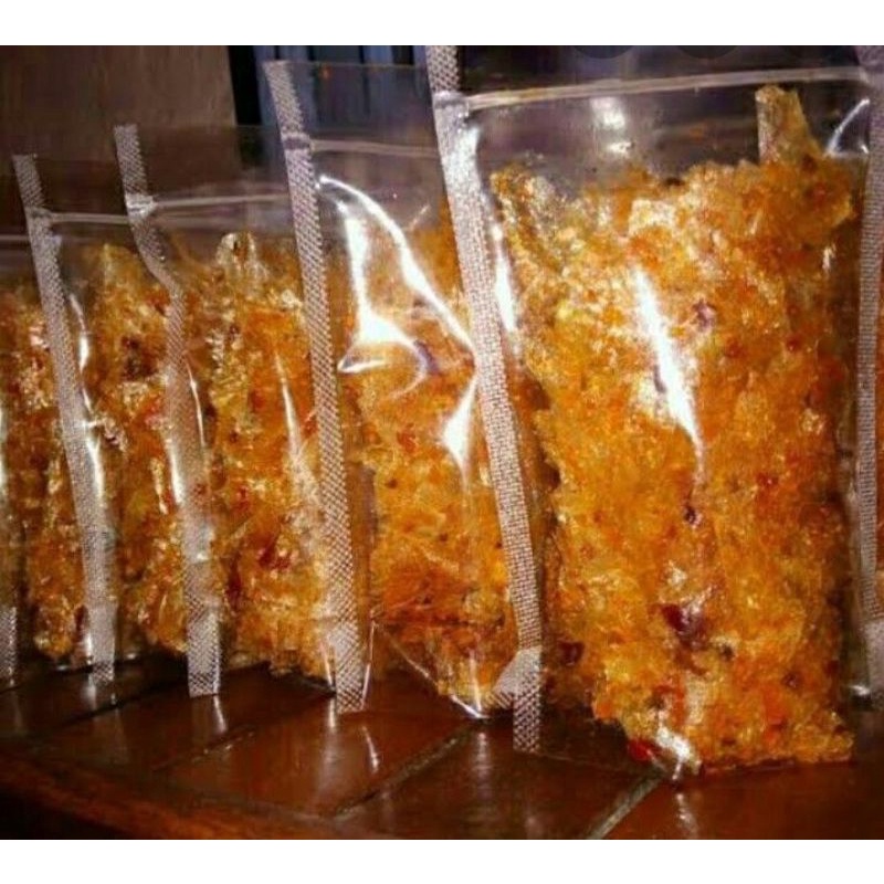 

Keripik kaca pedas, ori, extra pedas